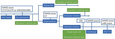 Effect of head-down tilt on clinical outcome and cerebral perfusion in ischemic stroke patients: A case series